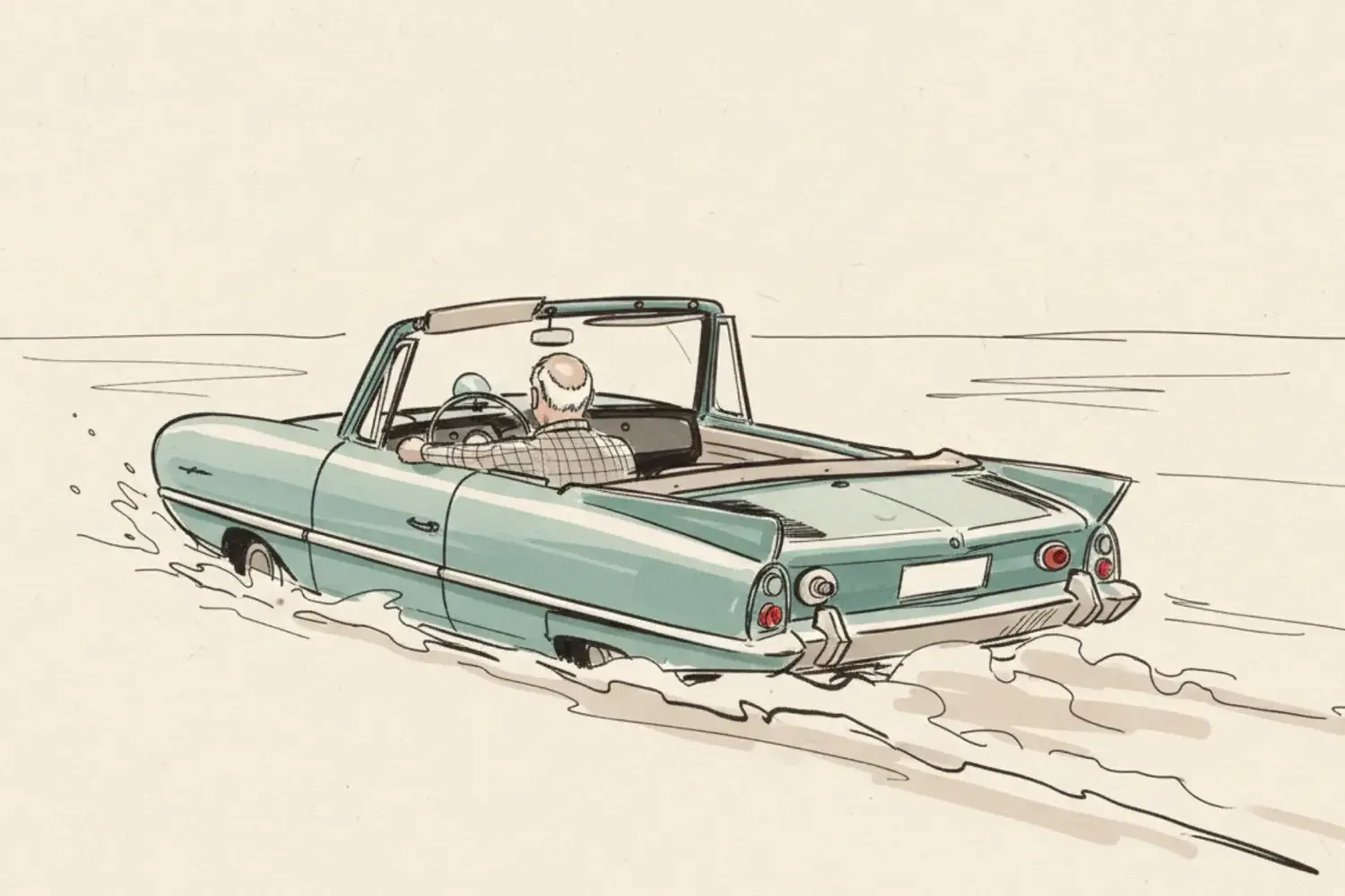 Amphibious car