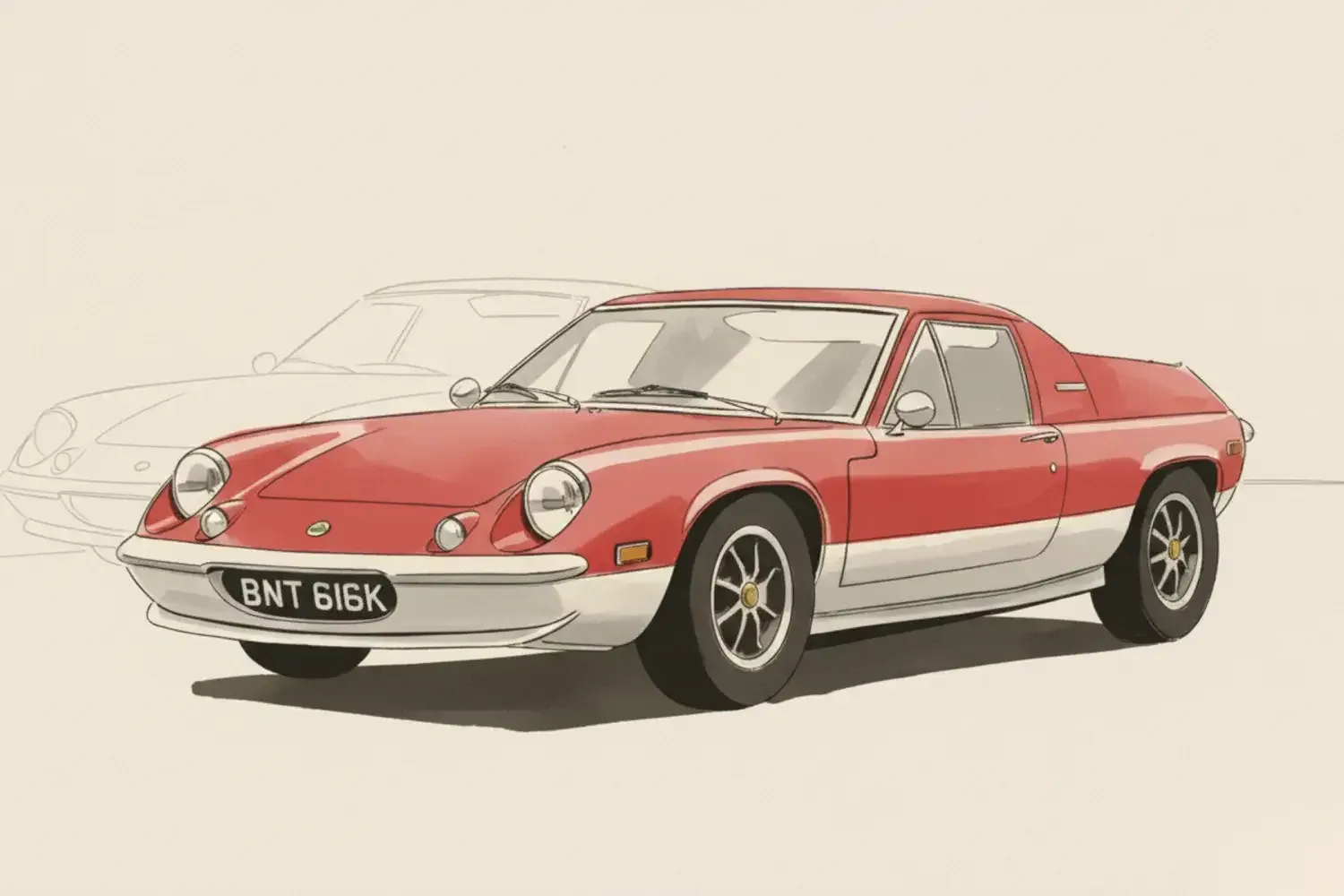 Mid-engined car