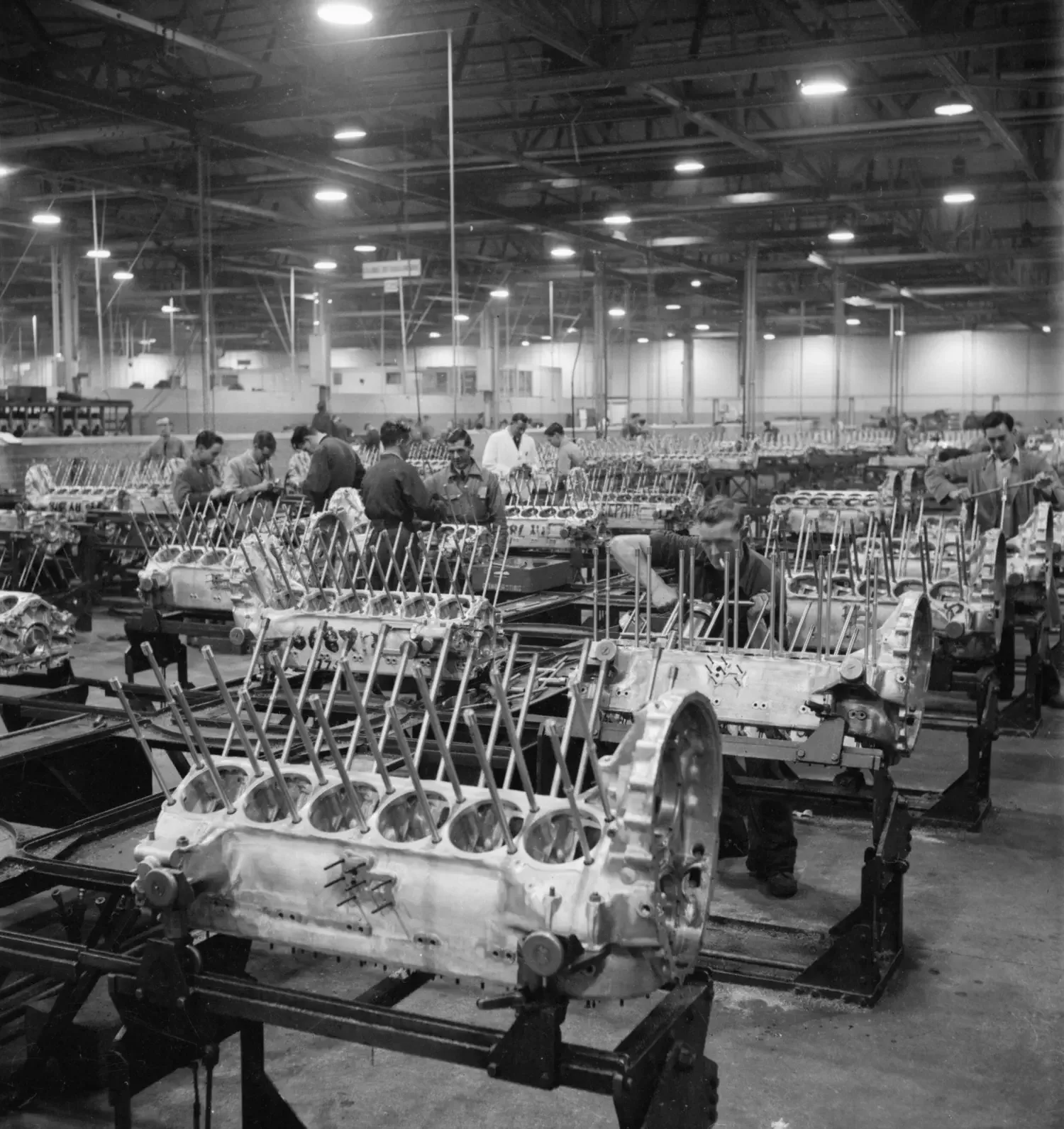 Merlin Engine Production at Rolls-Royce (1942)
