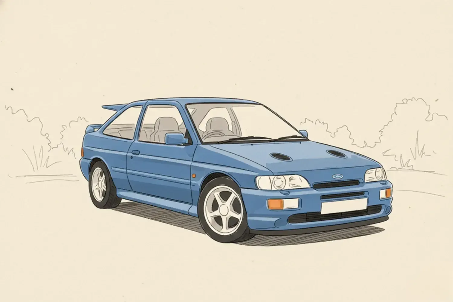 The Ford Escort RS Cosworth brought rallying's all-wheel-drive lessons to the street, transforming a modest family car into a turbocharged weapon that could embarrass Italian exotics on wet roads while still being practical enough to collect the shopping.