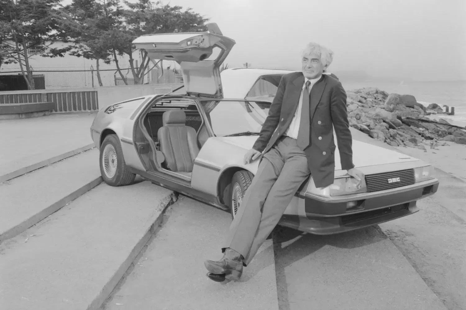 John DeLorean with his DMC-12