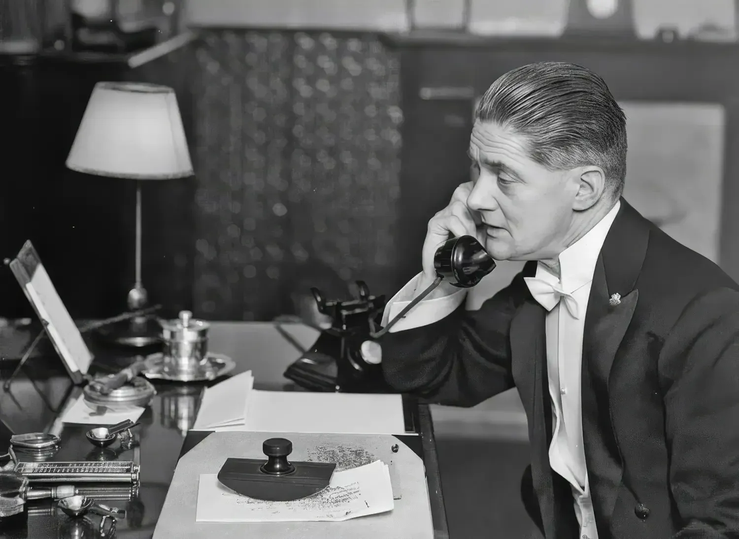 William Morris, Lord Nuffield, in his office